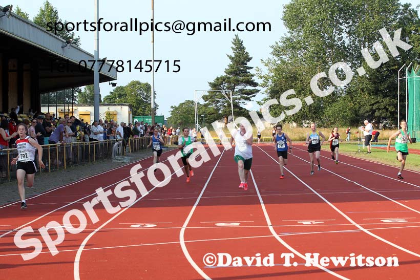 100 metres, 2021 North East Grand Prix 5, Monkton, Wednesday, July 21st. Photo: David T. Hewitson/Sports for All Pics